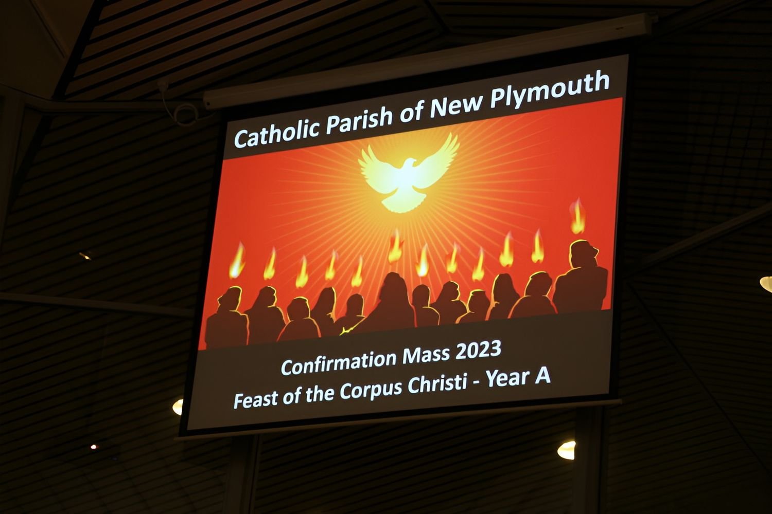 A Confirmation Mass celebrated in the parish